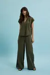 Marisse Women's Trousers L-Sp-4339 D.Olive