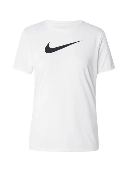 NIKE Funkčné tričko  čierna / biela