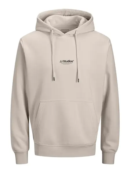 JACK & JONES Mikina 'JJESOHO'  sivobéžová / čierna