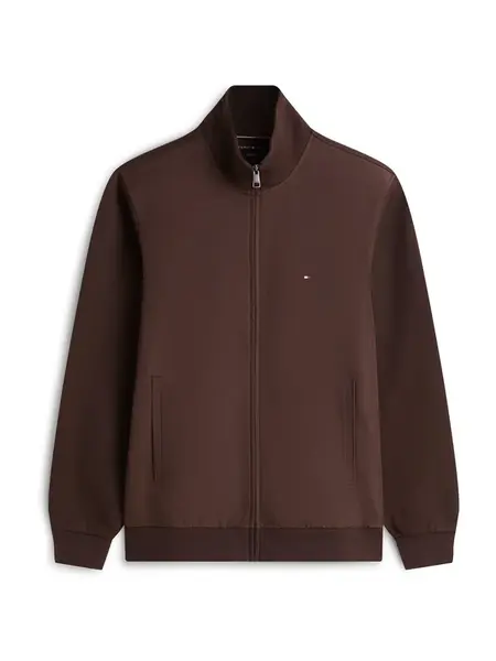 TOMMY HILFIGER Tepláková bunda 'ESSENTIAL'  hnedá