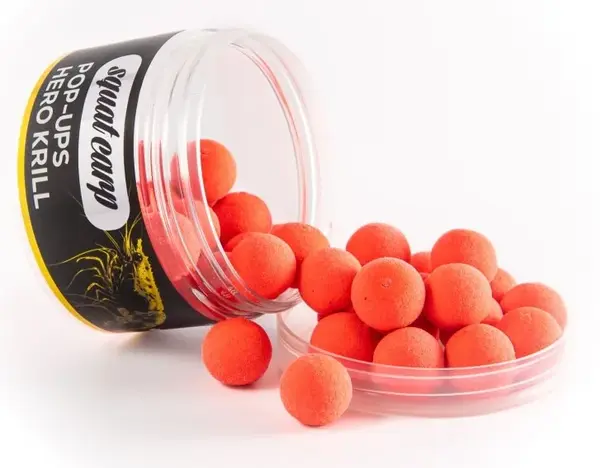 Squat carp plovoucí boilies pop-up hero krill 60 g - 16 mm