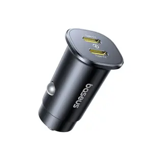 Nabíječka do auta Baseus GoTrip 2x USB-C 30W Cosmic, černá