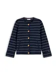 TOMMY HILFIGER Kardigán  krémová / tmavomodrá