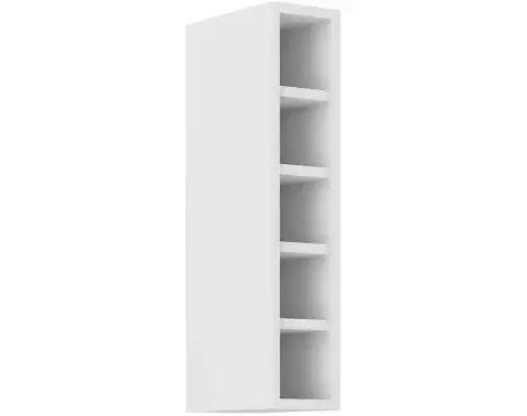 Horný kuchynský regál Luna, 15 cm, biely%