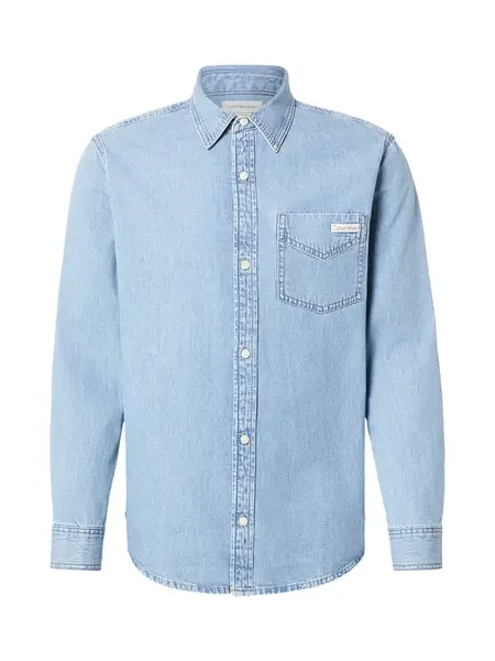Calvin Klein Jeans Košeľa 'ESSENTIAL CLASSIC'  modrá denim