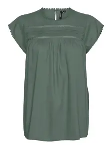 VERO MODA Blúzka 'Debbie'  tmavozelená