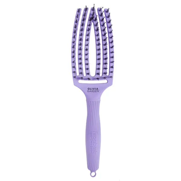 Kartáč Olivia Garden Fingerbrush Combo Medium - pastelově fialový (FB1PC-LAV) + dárek zdarma