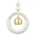 Wood & Cotton Threads Ring Pendant Decorations