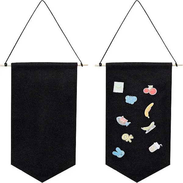 Polyester Pennant Buttons Storage Blank Badge Display