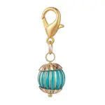 Metal Enlaced Acrylic Round Pendant Decoration