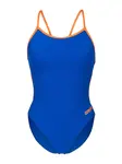 ARENA Jednodielne plavky 'LACE BACK SOLID'  modrá / oranžová