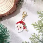 Christmas Themed Glass Seed Beaded Pendant Decorations