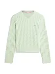 TOMMY HILFIGER Sveter  svetlozelená