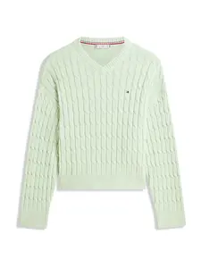 TOMMY HILFIGER Sveter  svetlozelená