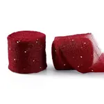 2Rolls Polyester Hot-fix Rhinestone Raw Edges Ribbon
