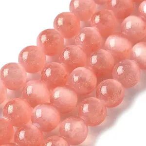 Natural Selenite Beads Strands