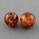 4mm Crackle Glass Round Beads Strands