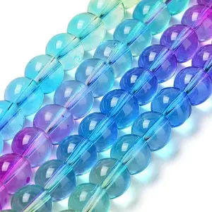 Baking Paint Transparent Glass Beads