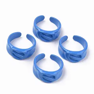 Spray Painted Alloy Cuff Rings