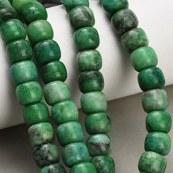Dyed Natural White Jade Beads Strands