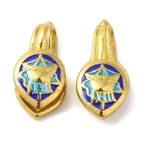 Rack Plating Brass Enamel Buddhist Pendants