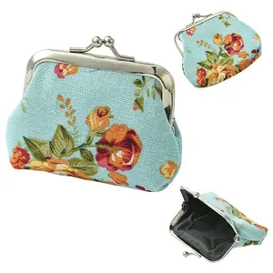 Flower Printed Cloth Wallets