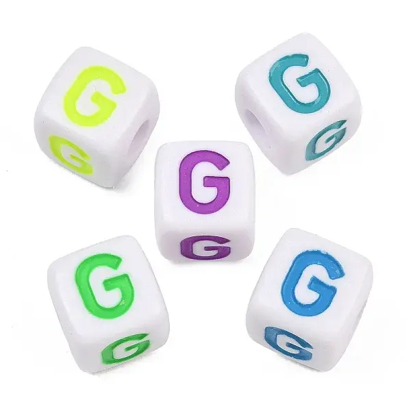 Opaque Acrylic Enamel European Beads