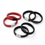 Unisex Leather Cord Weave Bracelets