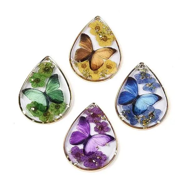 Transparent Epoxy Resin Pendants