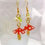Acrylic Mushroom Dangle Earrings