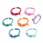 Spray Painted Brass Cuff Rings