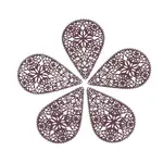 430 Stainless Steel Filigree Pendants
