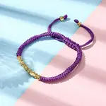 Polyester Cord Braided Bead Bracelets for Women