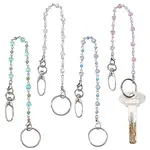 4Pcs Glass Beads Keychain