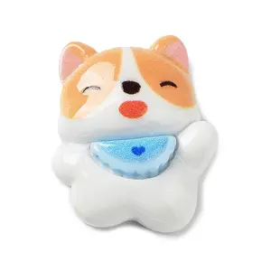 Opaque Cute Dog Resin Cabochons
