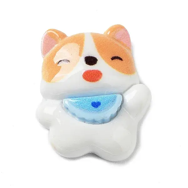 Opaque Cute Dog Resin Cabochons