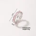 Fashionable Brass Rectangle Finger Rings for Unisex