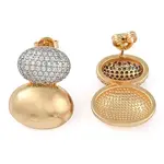 Oval Clear Cubic Zirconia Stud Earrings