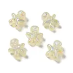 UV Plating Rainbow Iridescent Acrylic Beads