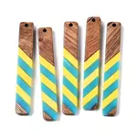Epoxy Resin & Walnut Wood Pendants