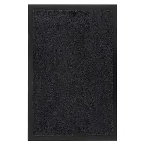 Kayoom DVEŘNÍ ROHOŽKA, 80/120 cm černá