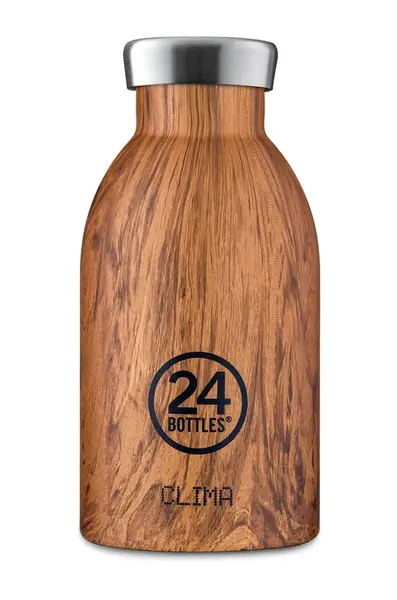 24bottles Termoláhev 24bottles Clima Sequoia Wood 330 ml