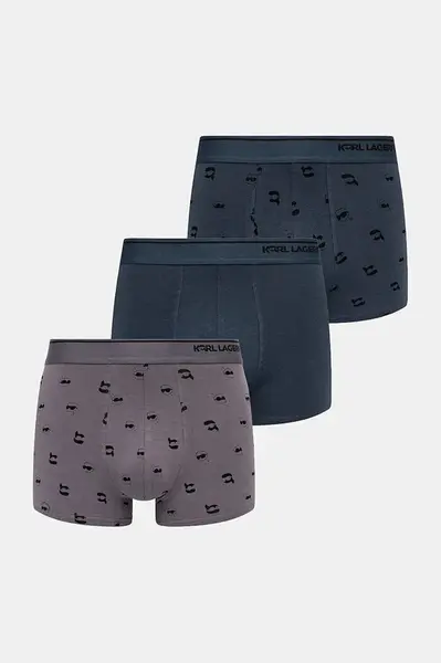 Karl Lagerfeld boxerky pánske bavlnené s elastanom 3-pak