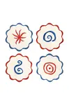 Octaevo Sada podložek pod sklenice Octaevo Amalfi 13 x 13 cm 4-pack