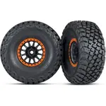 Traxxas kolo 3.2/2.2", disk Method Racing oranžový, pneu Baja KR3 (2)