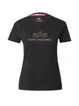 ALPHA INDUSTRIES Tričko 'Crystal'  zlatá / čierna / strieborná
