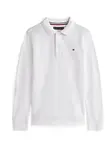 TOMMY HILFIGER Tričko 'Essential Regular Fit Long Sleeve'  námornícka modrá / červená / biela