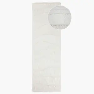 Flair Rugs BĚHOUN, 80/300 cm, bílá