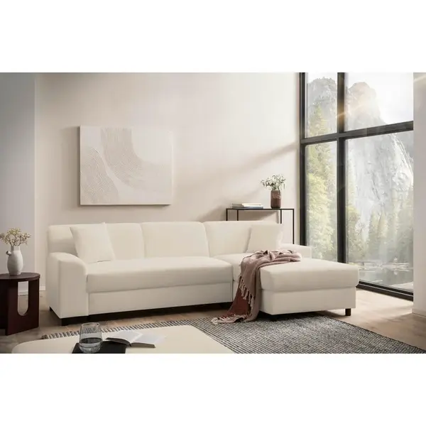 MID.YOU ROHOVÁ SEDAČKA, textil, béžová