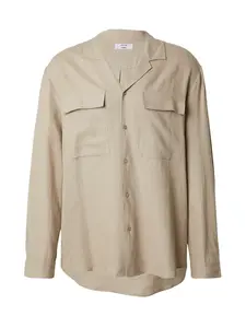 DAN FOX APPAREL Košeľa 'Ruben'  tmavošedá